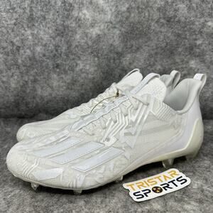 Adidas Adizero 12.0 Mismatch Football Cleats Mens Size 12 Triple White IG7223